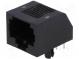 Zásuvka  RJ45  PIN  8  Uspořádání výv  8p8c  THT  na PCB