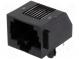 Zásuvka  RJ45  PIN  8  Uspořádání výv  8p8c  THT  na PCB