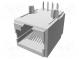 Zásuvka  RJ45  PIN  8  Uspořádání výv  8p8c  THT  na PCB