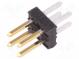 Zásuvka  kabel-pl.spoj  vidlice  Minitek  2mm  PIN  4  na PCB  2A
