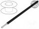 Vodič  HookUp Wire Teflon  lanko  Cu  28AWG  černá  PTFE  600V