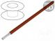 Vodič  HookUp Wire Teflon  lanko  Cu  28AWG  hnědá  PTFE  600V  305m