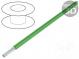 Vodič  HookUp Wire Teflon  lanko  Cu  28AWG  zelená  PTFE  600V