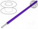 Vodič  HookUp Wire Teflon  lanko  Cu  28AWG  fialová  PTFE  600V