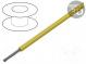 Vodič  HookUp Wire Teflon  lanko  Cu  26AWG  žlutá  PTFE  600V
