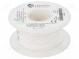 Vodič  HookUp Wire Teflon  lanko  Cu  24AWG  bílá  PTFE  600V  30,5m