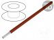 Vodič  HookUp Wire Teflon  lanko  Cu  16AWG  hnědá  PTFE  600V  305m