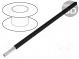 Vodič  HookUp Wire Teflon  lanko  Cu  24AWG  černá  PTFE  1kV  30,5m