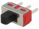 Přepínač  posuvný  pol  2  SPDT  2A/250VAC  5A/28VDC  ON-ON  1000MΩ