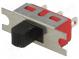 Přepínač  posuvný  pol  2  SPDT  2A/250VAC  5A/28VDC  ON-ON  1000MΩ