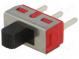 Přepínač  posuvný  pol  2  SPDT  2A/250VAC  5A/28VDC  ON-(ON)