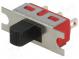 Přepínač  posuvný  pol  2  SPDT  2A/250VAC  5A/28VDC  ON-(ON)