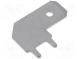 Faston  plochý  6,3mm  0,8mm  kolík  THT  Celk.dél  16,2mm