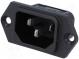 Konektor  napájecí AC  zásuvka  vidlice  10A  250VAC  IEC 60320