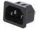 Konektor  napájecí AC  zásuvka  vidlice  10A  250VAC  IEC 60320