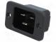 Konektor  napájecí AC  zásuvka  vidlice  16A  250VAC  IEC 60320