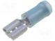 Faston  plochý  5,2mm  0,8mm  zásuvka  1,25÷2mm2  krimpovací  modrá