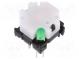 Switch  keypad  Pos  2  SPST-NO  0.1A/28VDC  white  LED  green  THT