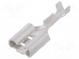 Faston  plochý  6,3mm  0,8mm  zásuvka  0,25÷0,5mm2  krimpovací
