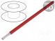 Vodič  HookUp Wire PVC  lanko  Cu  26AWG  červená  PVC  150V  30,5m