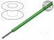 Vodič  HookUp Wire PVC  lanko  Cu  24AWG  zelená  PVC  150V  30,5m