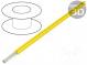 Vodič  HookUp Wire PVC  lanko  Cu  24AWG  žlutá  PVC  150V  30,5m