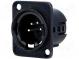 Zásuvka  XLR  vidlice  PIN  4  přímý  pájení  stříbřený  50V  10A