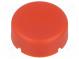 Button  round  red  polyamide  Ø17mm  6425.0101,6425.1101