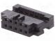 Zástrčka  IDC  zásuvka  PIN  10  bez zajištění kabelu  IDC  1mm