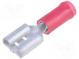 Faston  plochý  6,3mm  0,8mm  zásuvka  0,3÷1,5mm2  krimpovací