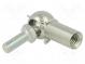 Mounting element for gas spring  Mat  zinc plated steel  8mm
