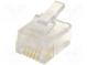 Zástrčka  RJ12  PIN  6  Uspořádání výv  6p6c  IDC,krimpovací