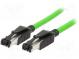 Patch cord  SF/UTP  5  drát  Cu  PVC  zelená  3m  22AWG  Žíly    4