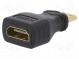 Adaptér  HDMI zásuvka,mini HDMI vidlice  černá
