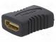 Adaptér  HDMI zásuvka,z obou stran  černá