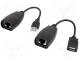 Extender USB  RJ45 zásuvka,USB A zásuvka  USB 1.1  480Mbps  40m