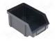 Zásobník  dílenský  černá  polypropylén  101x157x74mm  -15÷60°C
