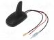 Anténa  SHARK  15dBi  AM,DAB,FM  50Ω  černá  5÷12VDC  Druh  RG174