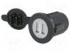 Automobilový napájecí zdroj  USB A zásuvka x2  5V/2x2,1A  černá