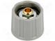 Knoflík  bez ukazatele  ABS  Pr.hříd  6mm  Ø20x15,5mm  šedá