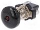 Switch  push-pull  Pos  2  10A/14VDC  black  Illumin  LED  on panel