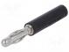 Adaptér  banánek 4mm  banánek 2mm zásuvka,banánek 4 mm  10A