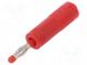Adaptér  banánek 4mm  25A  30VAC  60VDC  červená  izolované