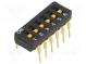 Přepínač  DIP-SWITCH  Počet sekcí  6  ON-OFF  0,03A/30VDC  pol  2