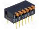 Přepínač  DIP-SWITCH  Počet sekcí  6  ON-OFF  0,03A/30VDC  pol  2
