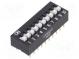 Přepínač  DIP-SWITCH  Počet sekcí  10  ON-OFF  0,025A/24VDC  pol  2