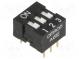 Přepínač  DIP-SWITCH  Počet sekcí  3  ON-OFF  0,025A/24VDC  pol  2