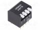 Přepínač  DIP-SWITCH  Počet sekcí  4  ON-OFF  0,025A/24VDC  pol  2