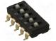 Přepínač  DIP-SWITCH  Počet sekcí  5  ON-OFF  0,025A/24VDC  pol  2