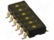 Přepínač  DIP-SWITCH  Počet sekcí  6  ON-OFF  0,025A/24VDC  pol  2
